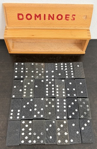 Vintage double six dominoes - six,