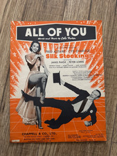 All of You Cole Porter 1957 UK Sheet Music Silk Stockings Fred Astaire Charisse