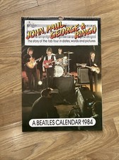 Vintage Beatles Calendar 1984