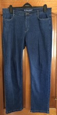 Marks & Spencer Medium Indigo Straight Leg Jeans - Size 16 Short