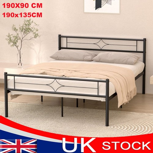Single double metal bed frame - metal,