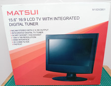 Matsui M15DIGB01 LCD Television TV +  Remote Control, Boxed, Instructions, Works
