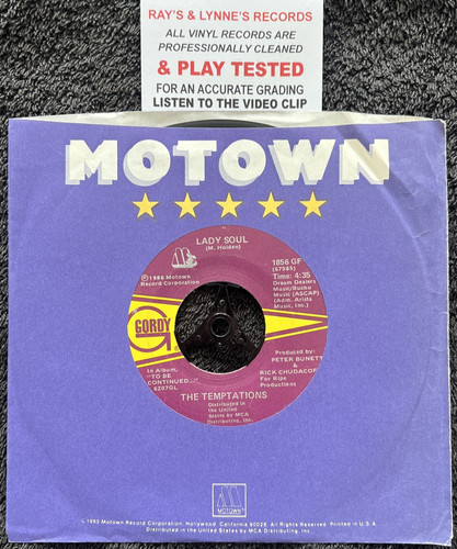 The temptations lady soul - temptations, 7''