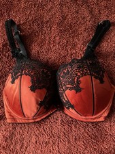 Bra 34D Vivid Orange/Black