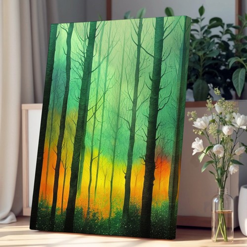 The forest glow - the, canvas
