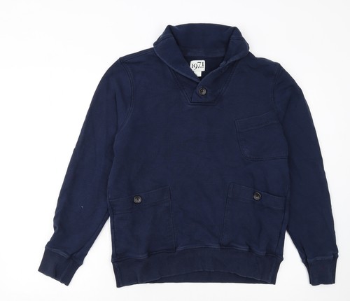 Reiss 1971 men blue henley - men’s,