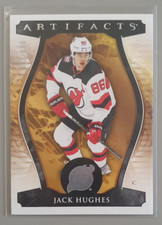 HOCKEY CARD - UPPER DECK - JACK HUGHES 123 ARTIFACTS NUMBERED 302/599