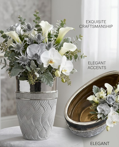Decorative silver glitter - decorative,