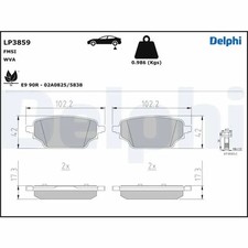 Brake pads Low-Metallic LP3859