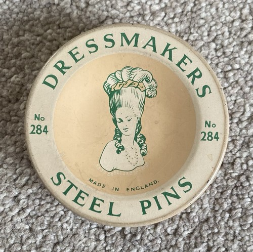 Vintage dressmakers steel pins - vintage,
