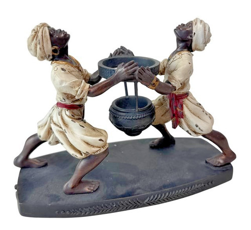 Blackamoor style resin figural - style,