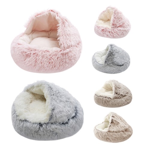 Pet dog cat bed - pet, round