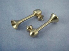 Brass Horns 7mm x 22.5mm Pack of 2 Model Boat Fittings Craft Projects Model Ship