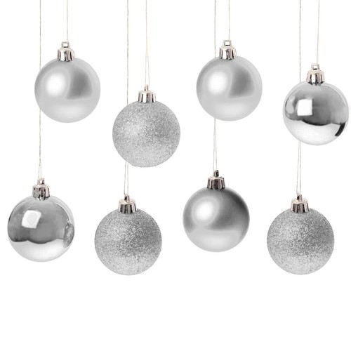 Christmas baubles silver - baubles,