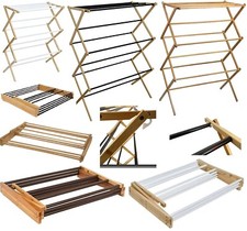 Wooden cloth airer drying - cloth,