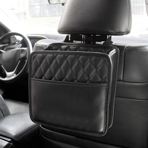 Leather car seat storage - seat,