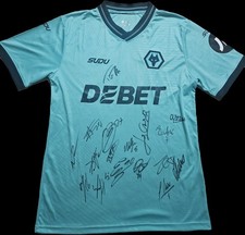 Wolverhampton Wanderers Fc Squad Signed 2025/26 Away Shirt Autograph COA & PROOF