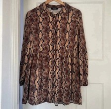 Bershka Shirt Mini Dress Size