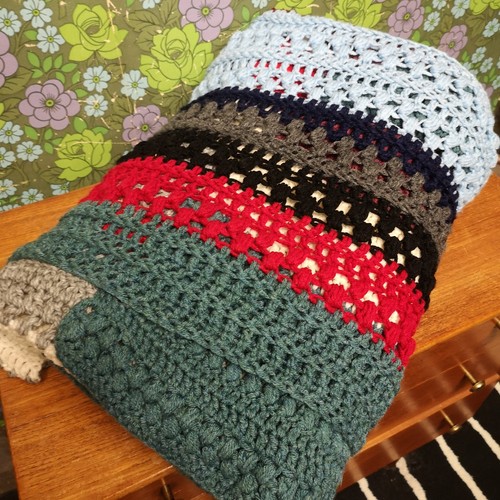 Chunky red blue stripy - chunky,