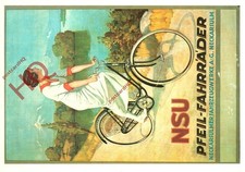 Picture Postcard:;BICYCLE, NSU PFEILFAHRRADER (REPRO) [PHOTOGLOB]