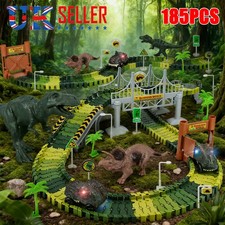 185 PCS Dinosaur Race Track
