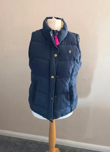 Joules navy padded gilet with - padded,