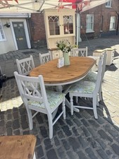 Solid pine ducal Table and six