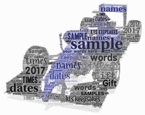 Word art picture personalised - word,