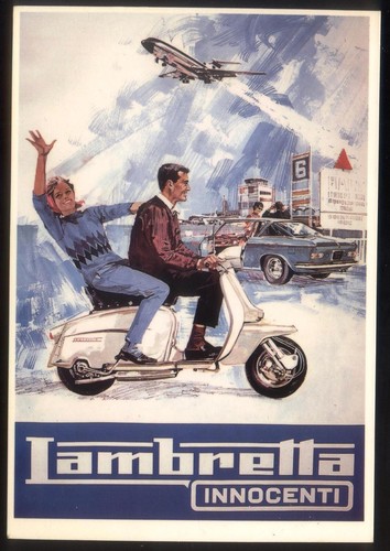 Modern postcard lambretta - modern,
