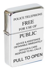Police box sign flip top - police,