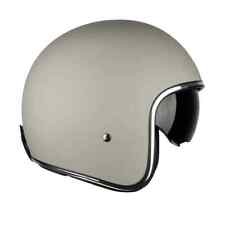 GMAC REBEL EVO PLAIN MATT GREY OPEN FACE MOTORCYCLE HELMET WITH SUN VISOR