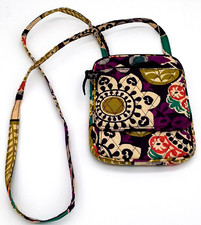 Vera Bradley Purple PLUM CRAZY Mini Hipster Crossbody Shoulder Bag Purse