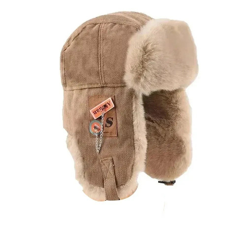 Leather ushanka trapper hat - leather,