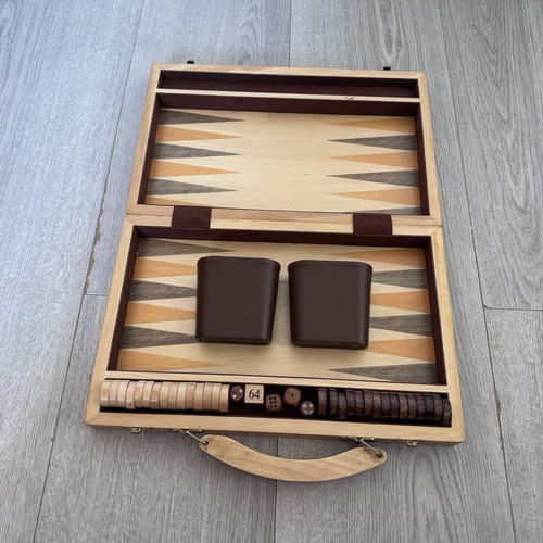 Traditional wooden backgammon - wooden,