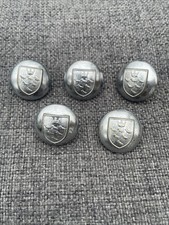 5 x Vintage East Sussex Ambulance Service 24mm Chrome-plated Uniform Buttons ...
