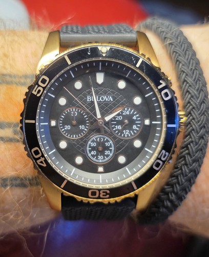 Bulova men 98a192 gold - bulova,