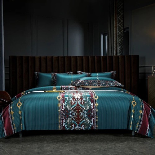 Silky satin moroccan - satin, ocean
