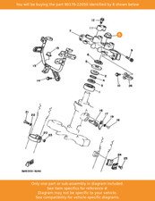 YAMAHA Nut, Crown, 90176-22050