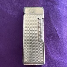 Vintage Dunhill Gold Smooth Top Rollagas Lighter 1956-60's - Swiss Made