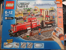 LEGO CITY: Red Cargo Train (3677) Fully Complete and working