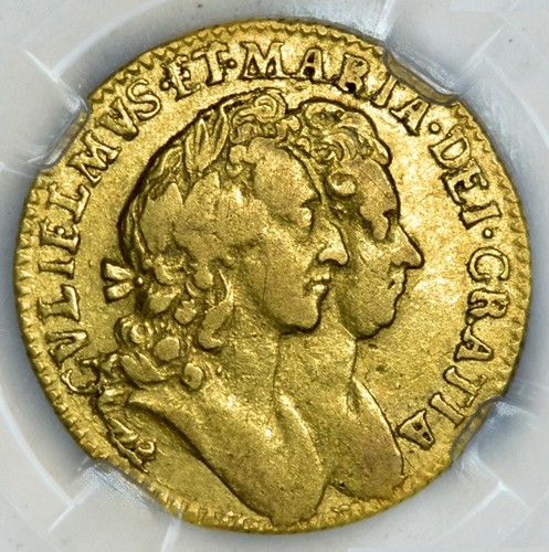 King william mary 1694 half - king,