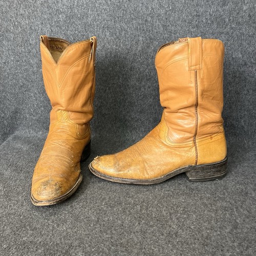 Vtg smooth ostrich roper - ostrich, boots