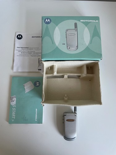 Motorola v50 silver mobile - v50,