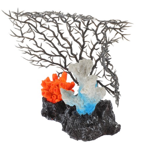 Realistic black resin coral - realistic,