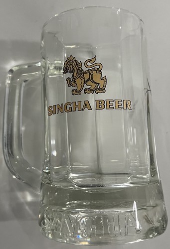Six singha beer - singha, glass