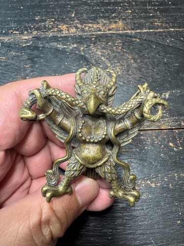 Vintage brass garuda pendant - vintage,