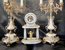 Antique french clock swinging