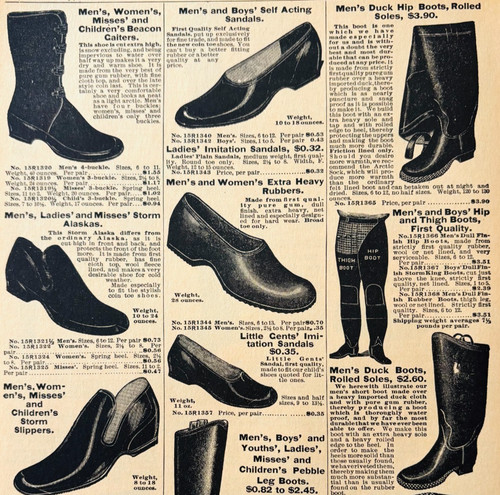 1901 boots shoes - boots, reproduction
