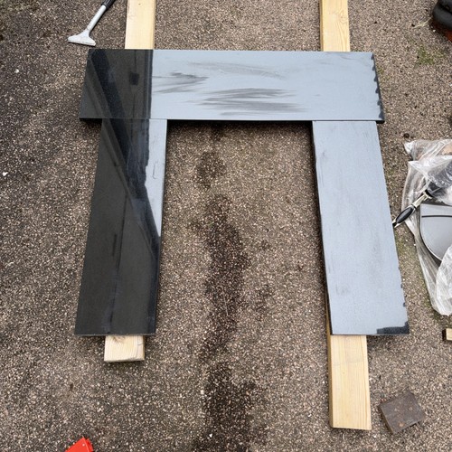 Black polished granite - black,