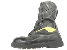 Jolly Leather Firefighter Zipper Opening Safety Boots Very Used Grade 2 #4667